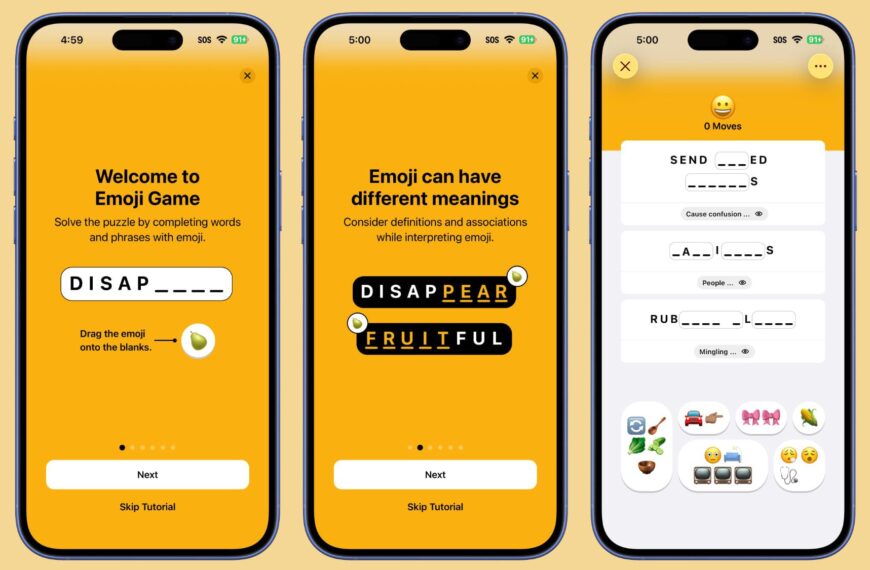 بازی جدید «ایموجی» در Apple News+ اکنون در دسترس است